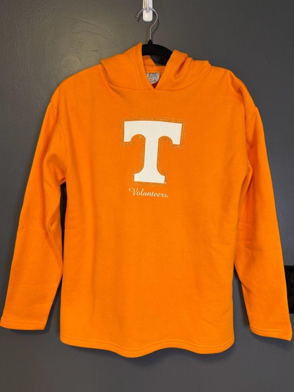 Women’s Small Orange 'T Volunteers' Hooded Sweatshirt. NWT